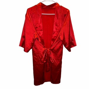 Amazon Silky Red Robe One Size